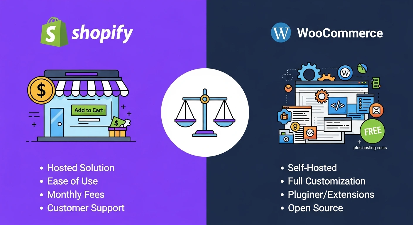 Shopify vs WooCommerce Enterprise Hosting